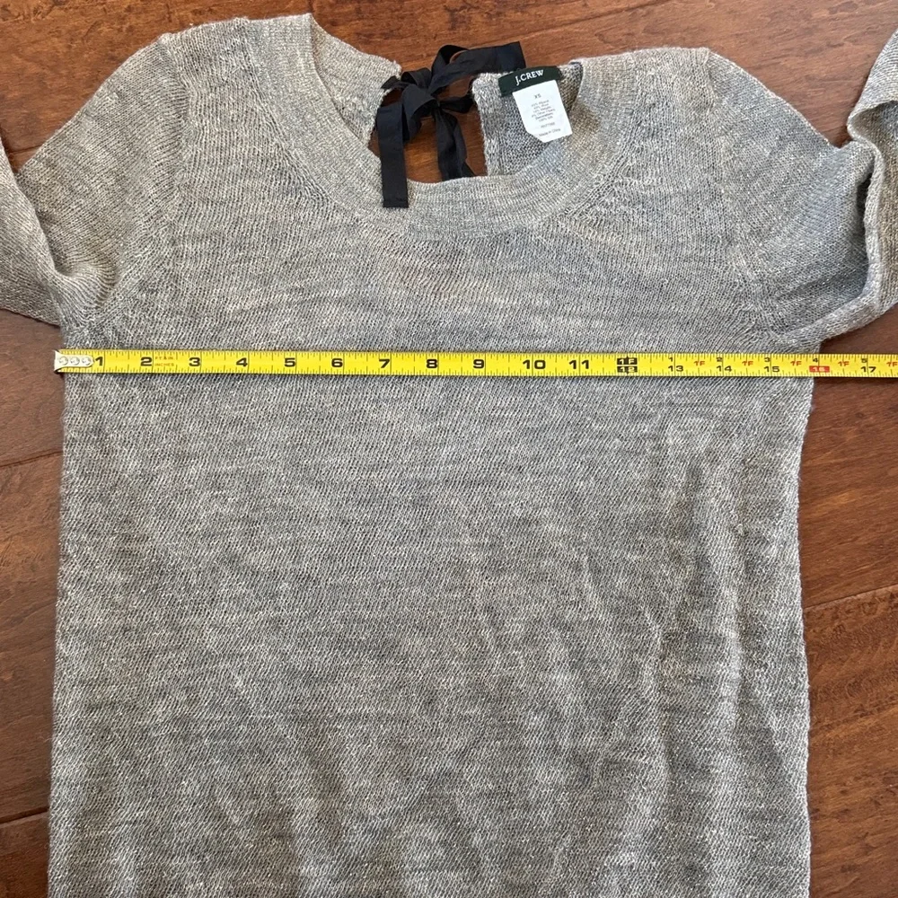 J. Crew Gray & Gold Metallic Sweater